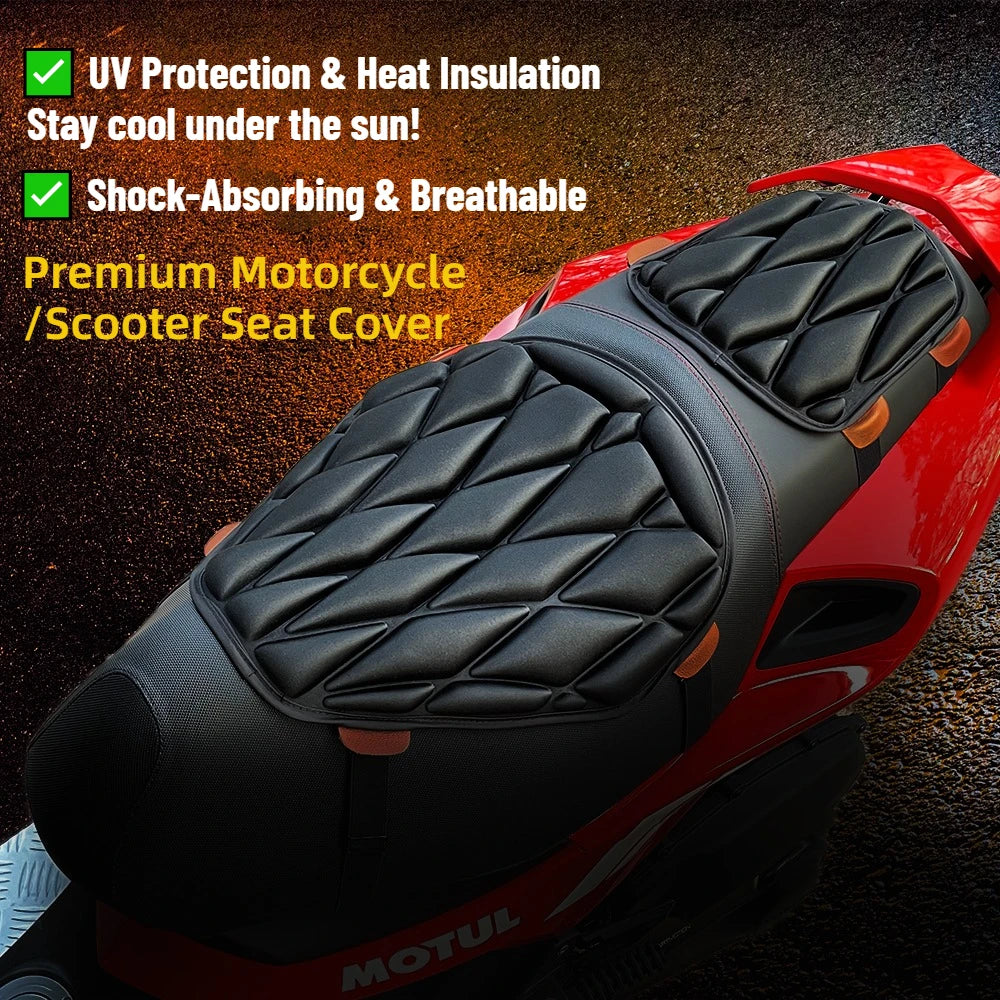 Motorcycle Seat Cover 3D Comfort Premium Quality Replacement Accessory