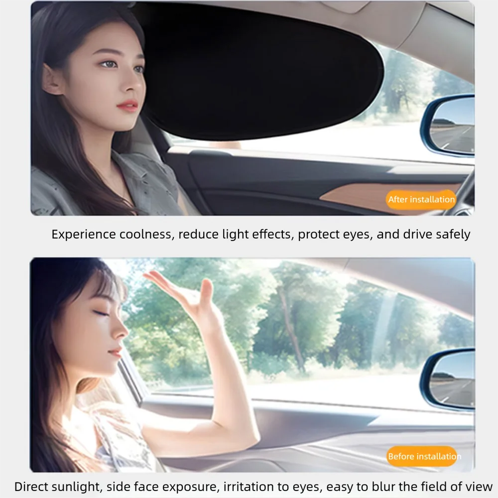 New Electrostatic Sun Visor for Car Sun Shade UV Protector