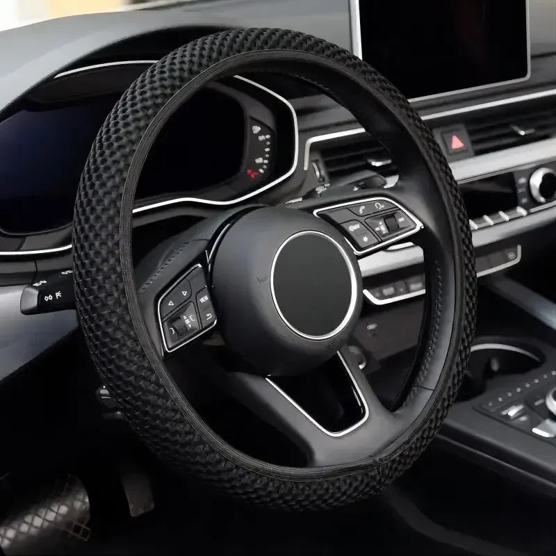 Elastic Steering Wheel Cover, Warm Steering Wheel Cover Anti-Slip Comfort