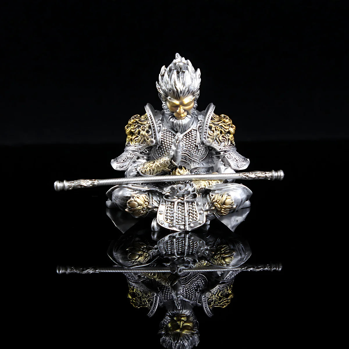 Vibrant Monkey King Figurine 1 Car Dashboard Ornament Decoration