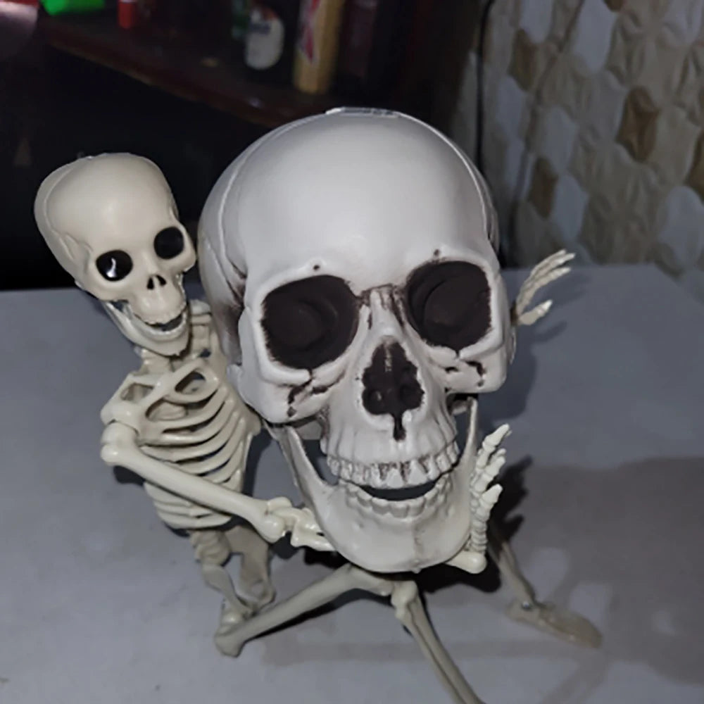 Halloween Skull Decoration Realistic Plastic Skull Head Skeleton Decor