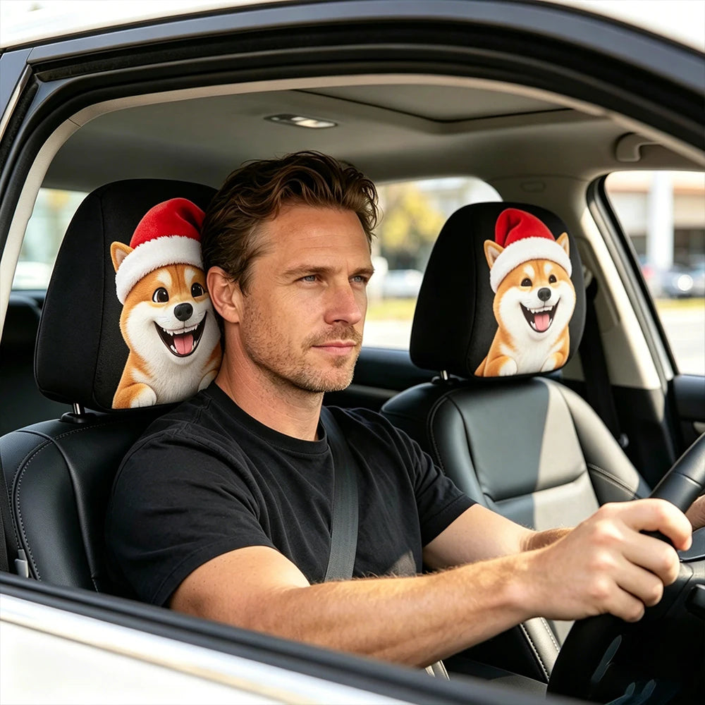 Car Headrest Funny Cover Accessories Car Dashboard Ornament Decoration