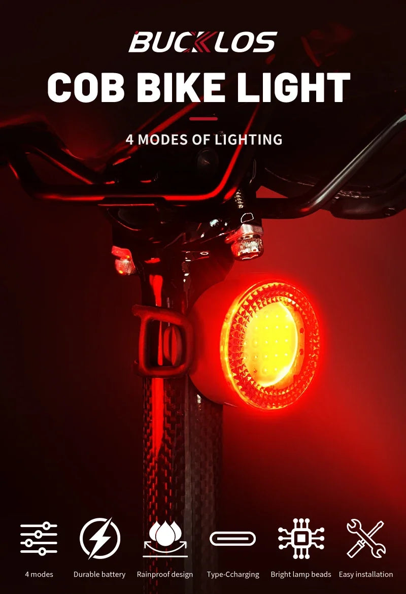 BUCKLOS Cycling Lights COB Bicycle Premium Quality Replacement Accessory