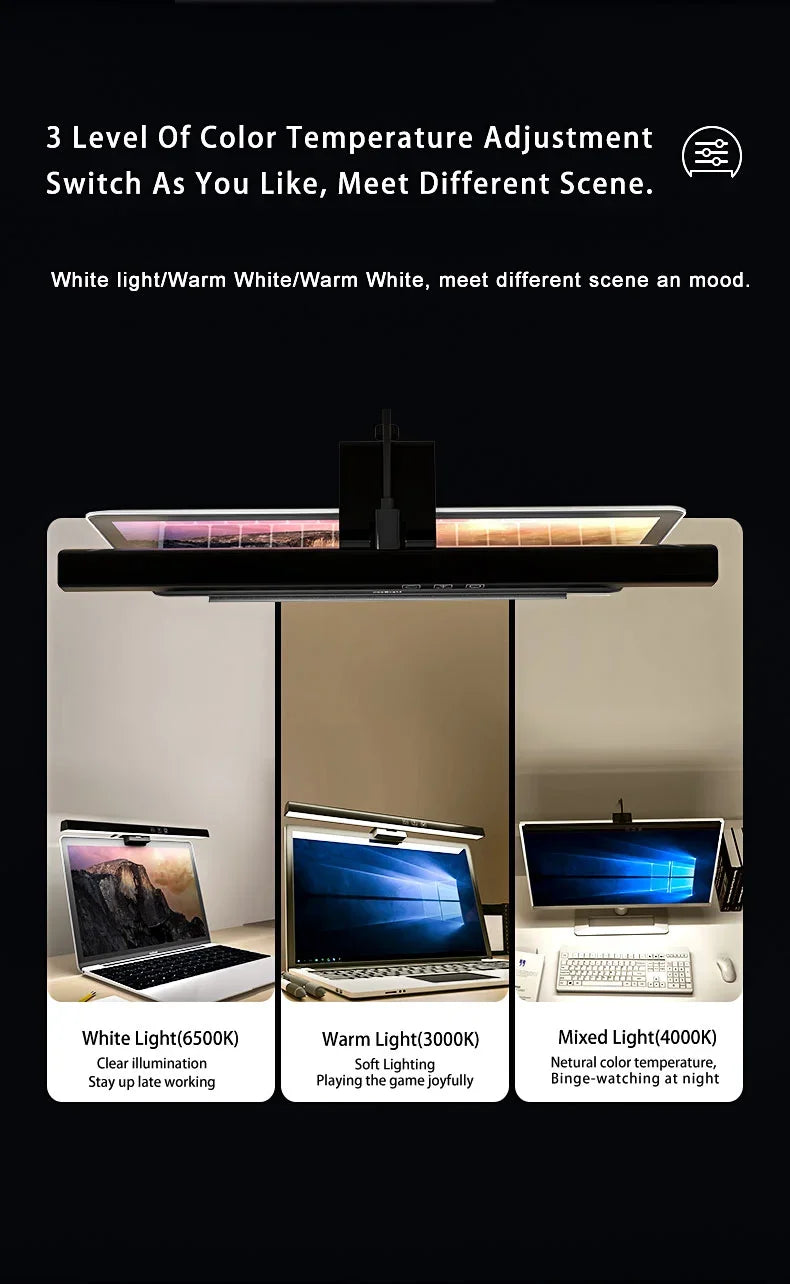 LED Monitor Light Bar 33cm LED Computer Monitor Light Bar Desk Lamp