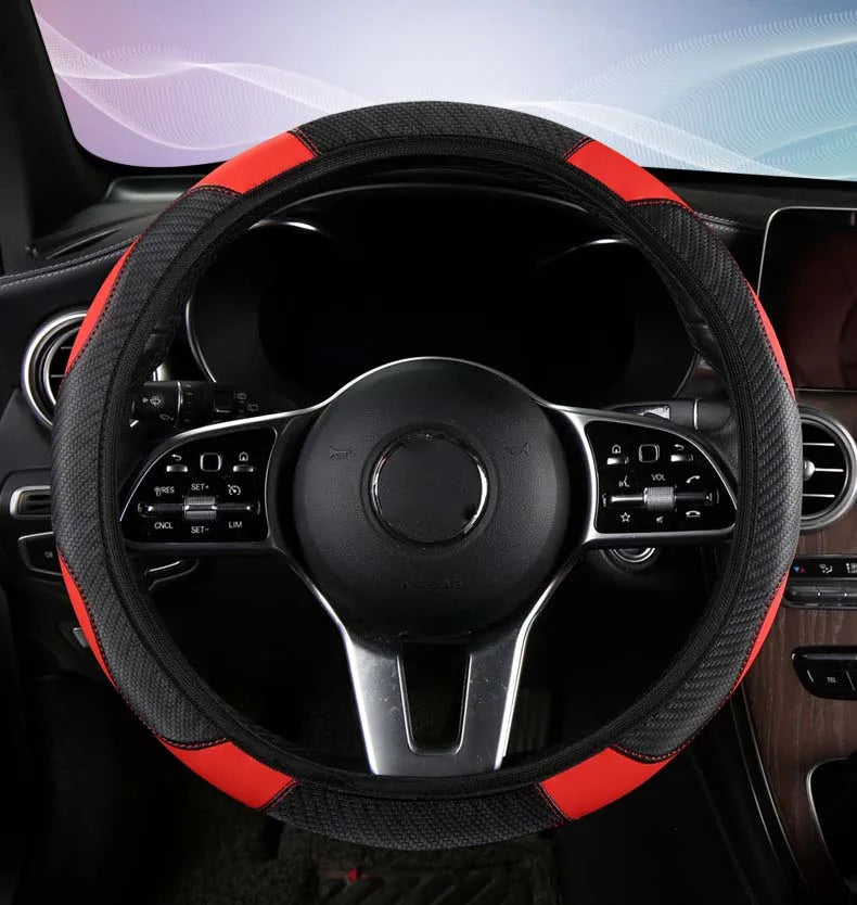 Car Steering Wheel Cover Breathable Steering Wheel Cover Anti-Slip Comfort