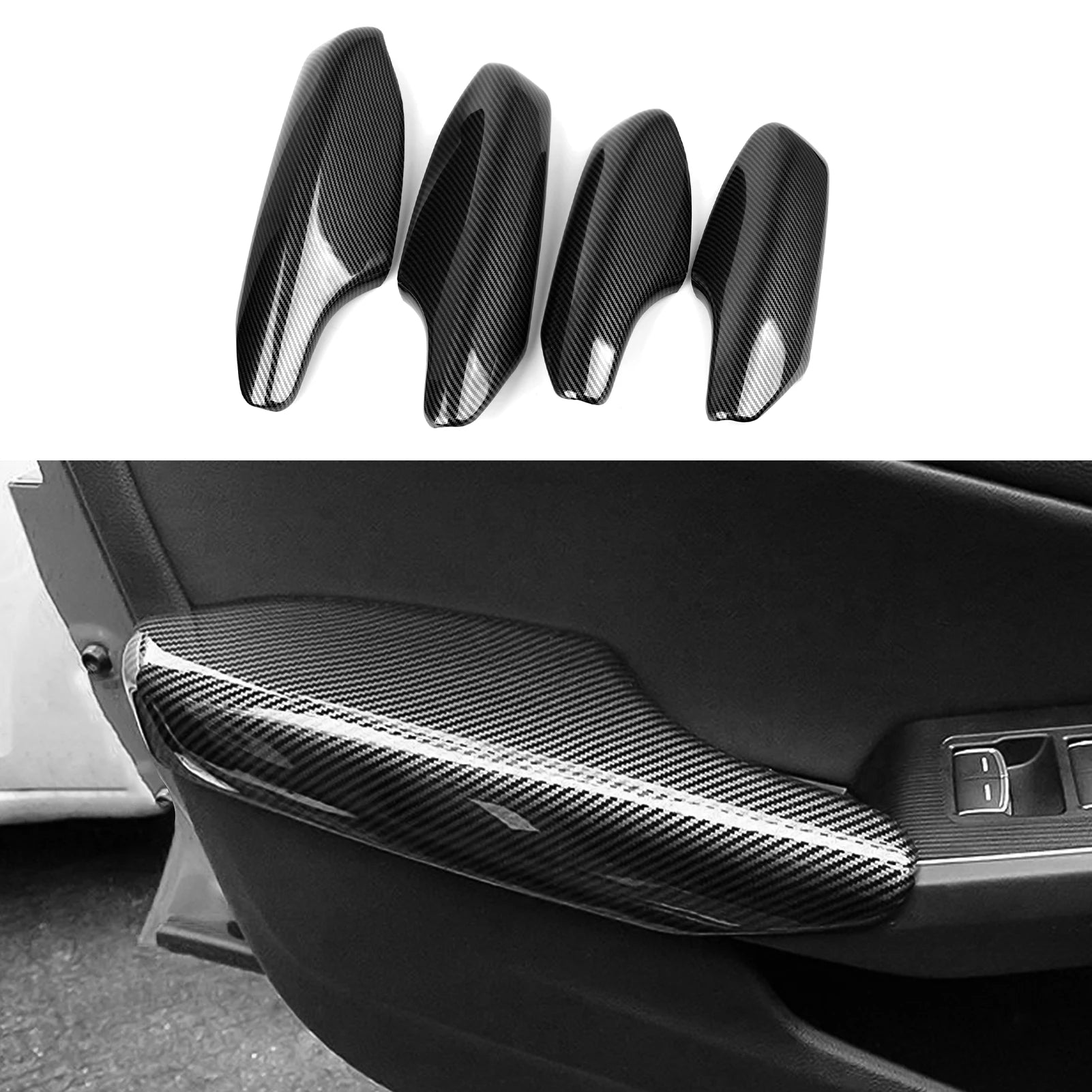 For Honda Civic 11th Gen (2022-2026) Accessories, Steering Wheel Trim, Center Console Gear Shift Panel ,Carbon Fiber ABS Sticker
