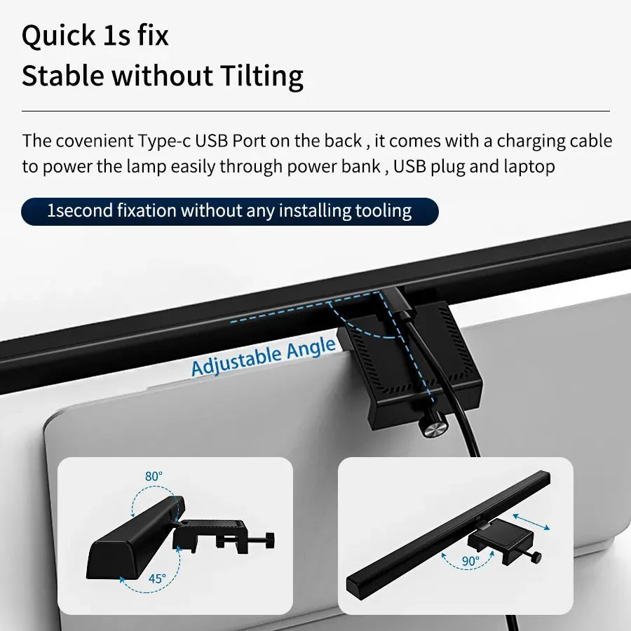 LED Monitor Light Bar 33cm LED Computer Monitor Light Bar Desk Lamp