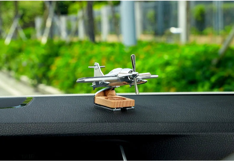 Car interior accessories solar airplane Car Dashboard Ornament Decoration