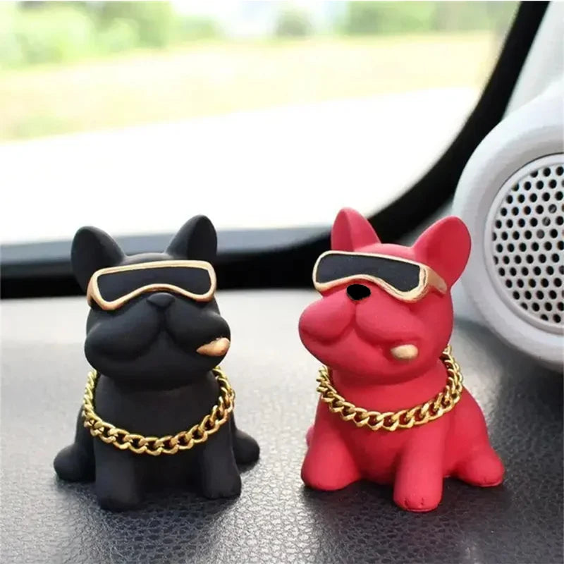 Wear-resistant Bulldog Car Ornaments Feel Car Dashboard Ornament Decoration