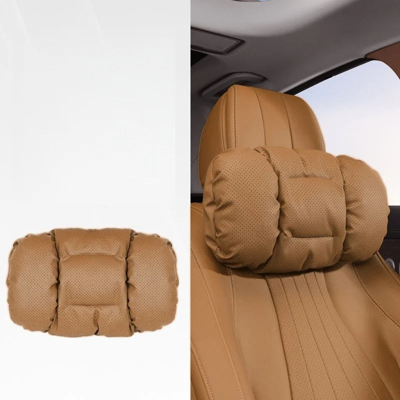 Memory Leather Car Headrest Neck Premium Quality Replacement Accessory