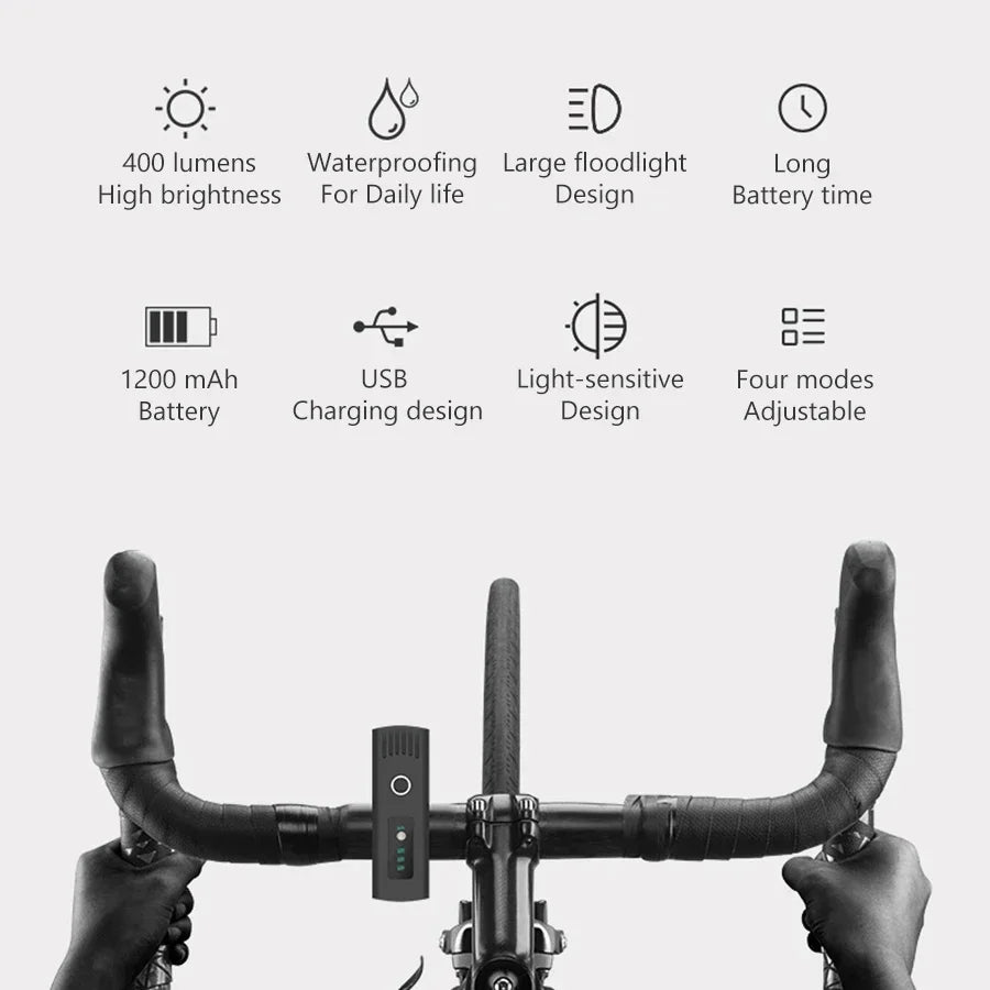 1000LM Bicycle Front Light Bright Premium Quality Replacement Accessory