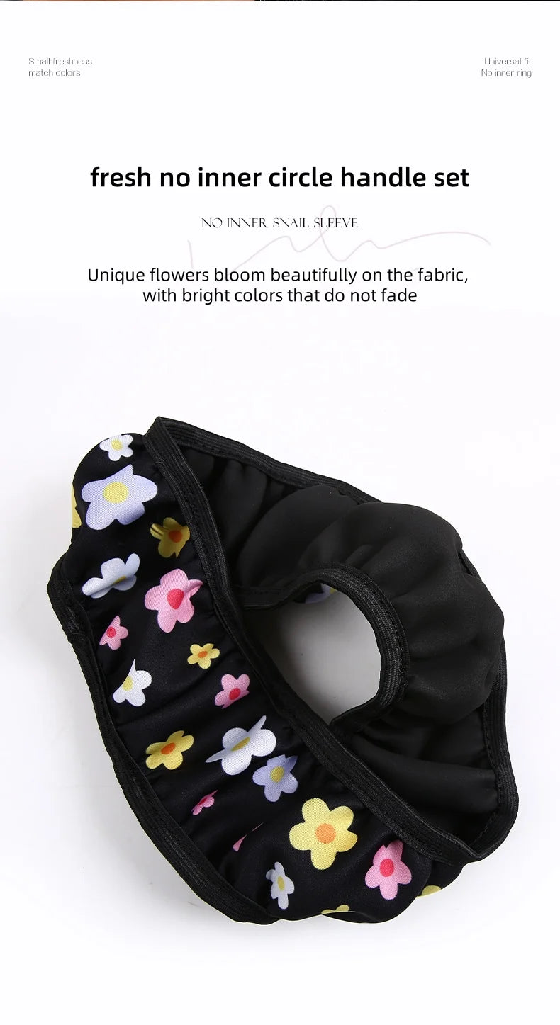 Car Steering Wheel Cover Flowers Steering Wheel Cover Anti-Slip Comfort