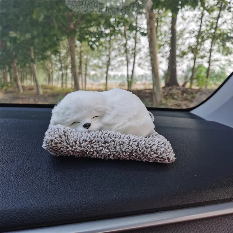 Car Ornaments Cute Simulation Sleeping Car Dashboard Ornament Decoration