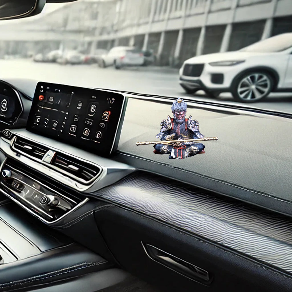 Vibrant Monkey King Figurine 1 Car Dashboard Ornament Decoration