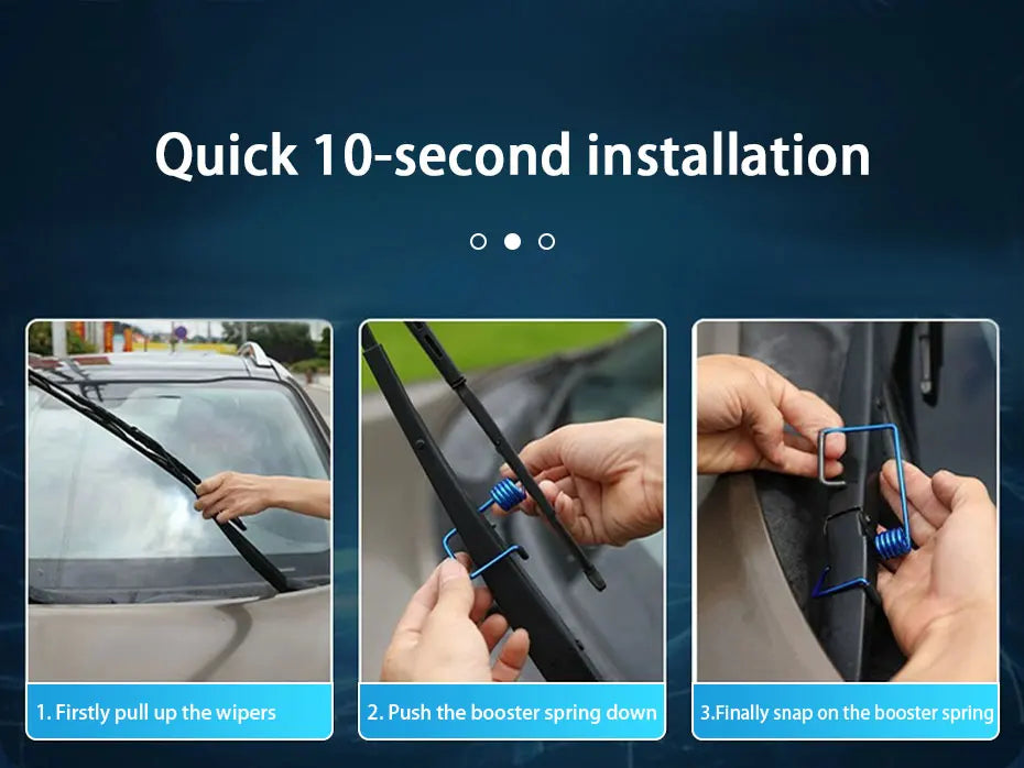2 Pcs Universal Wiper Blade Premium Quality Replacement Accessory