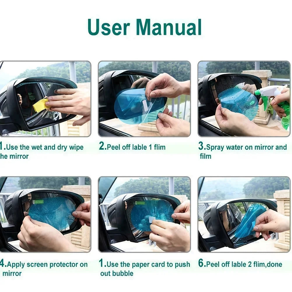 4 pcs Car Rearview Mirror Premium Quality Replacement Accessory