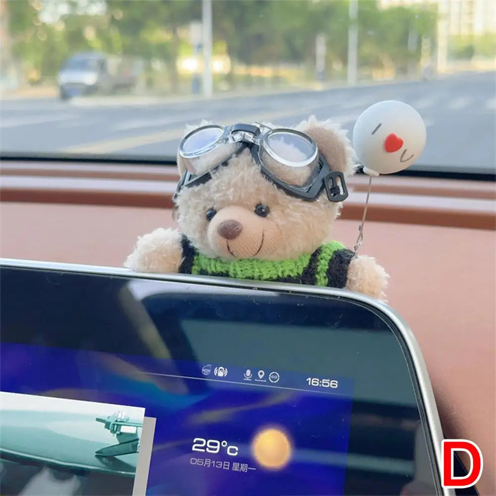 Car Decoration Interior Bear Screen Car Dashboard Ornament Decoration