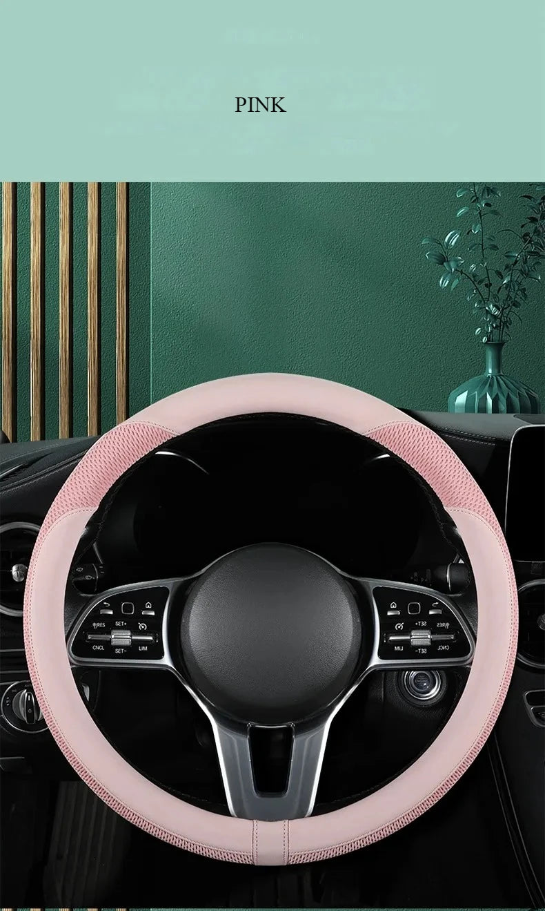Car Steering Wheel Cover Premium Steering Wheel Cover Anti-Slip Comfort