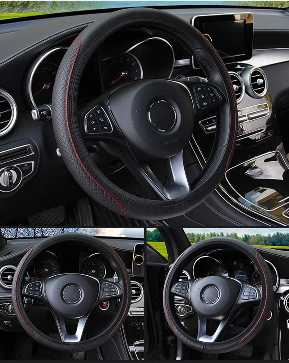 37-39CM Steering Wheel Cover Anti Steering Wheel Cover Anti-Slip Comfort