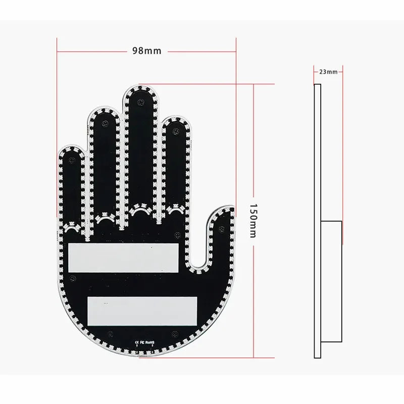 Car Finger Light With Remote Premium Quality Replacement Accessory