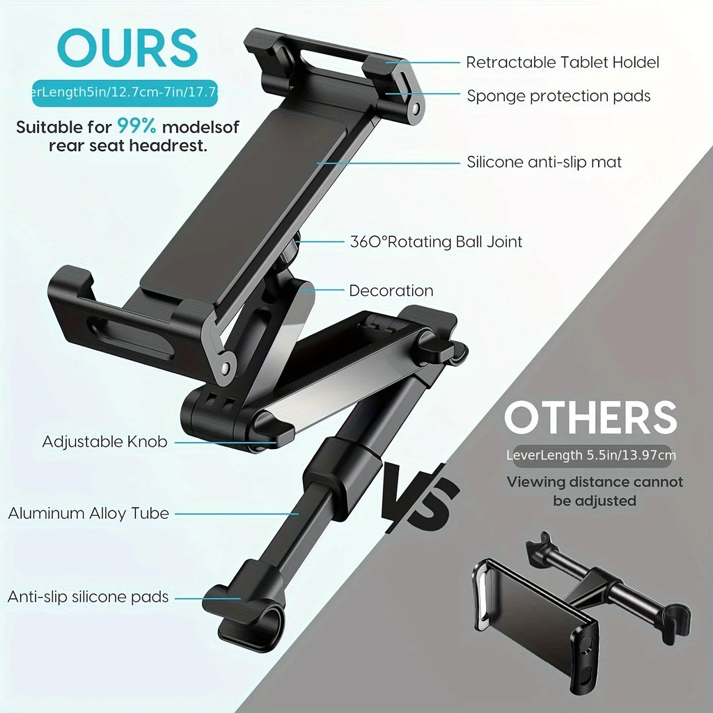 Car Tablet Holder Headrest Mount Premium Quality Replacement Accessory