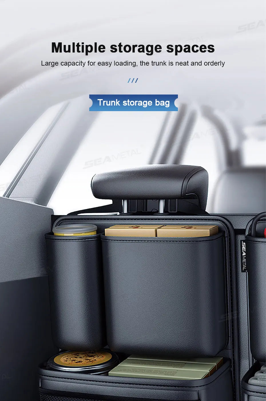 BLALION Car Trunk Leatherette Storage Premium Quality Replacement Accessory