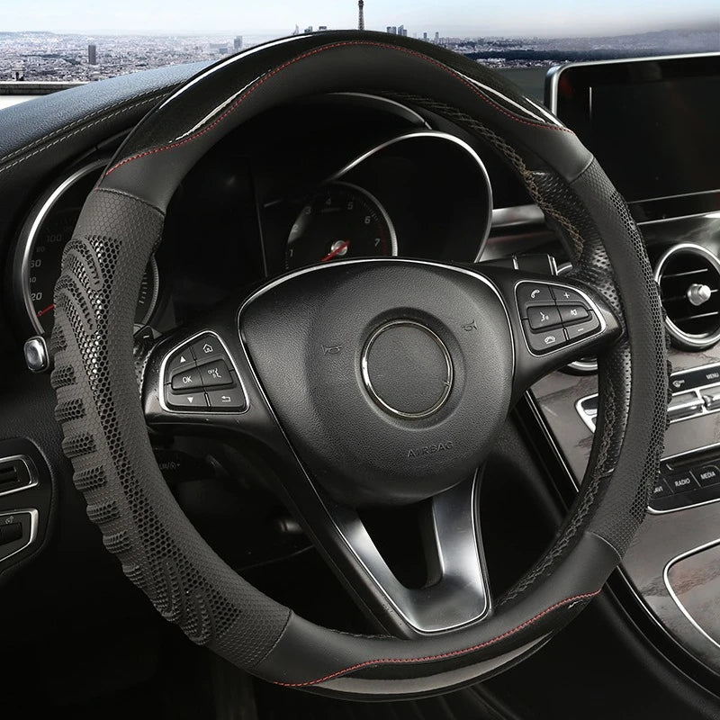 Three-dimensional Honeycomb Steering Wheel Cover Steering Wheel Cover Anti-Slip Comfort