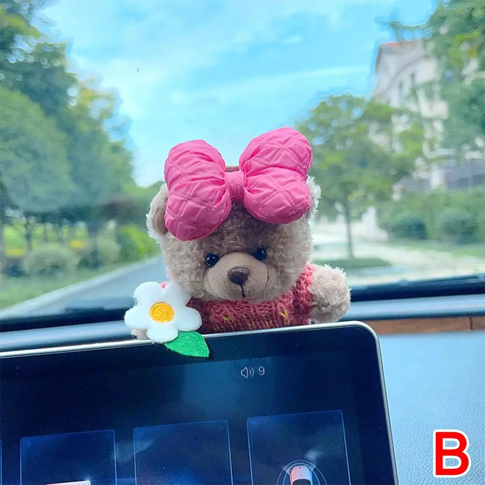 Car Decoration Interior Bear Screen Car Dashboard Ornament Decoration