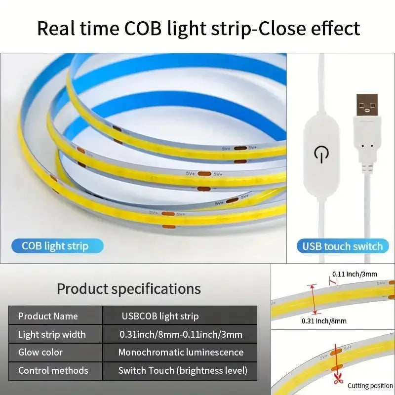 LED COB Light Strip Touch Premium Quality Replacement Accessory