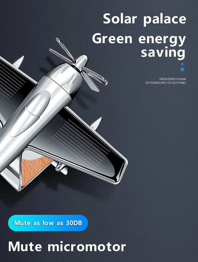 Car interior accessories solar airplane Car Dashboard Ornament Decoration