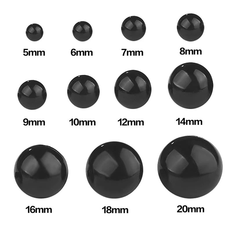 100/50PCS 5-20mm Black Plastic Safety Premium Quality Replacement Accessory