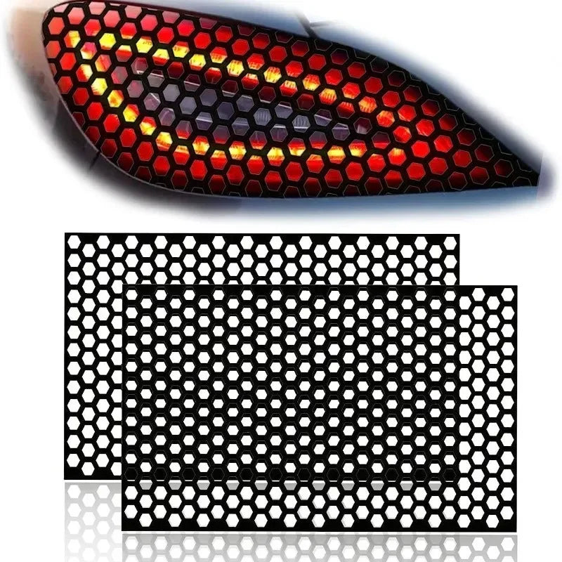 Car Honeycomb Stickers Stylish Tail Premium Quality Replacement Accessory