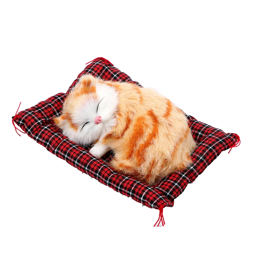 Lovely Plush Kittens Doll Toy Car Dashboard Ornament Decoration