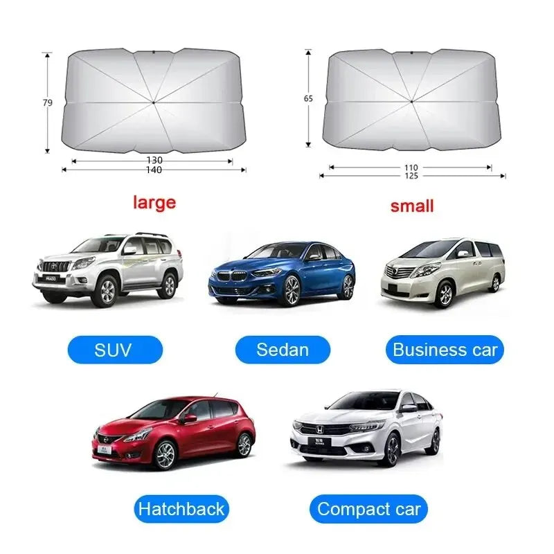 Car Sunshade Umbrella Windshield Folding Car Sun Shade UV Protector