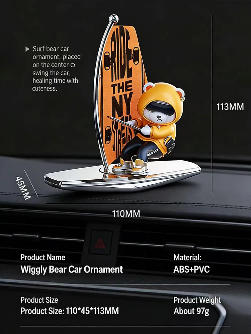 Car Dashboard Ornament Automatic Swing Car Dashboard Ornament Decoration