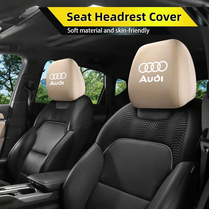 Car Headrest Cover for Audi Premium Quality Replacement Accessory