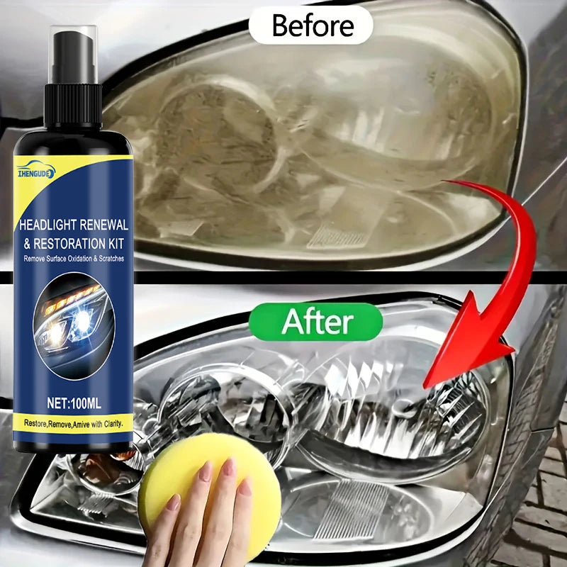 100ml Ceramic Headlight Restoration Spray Premium Quality Replacement Accessory