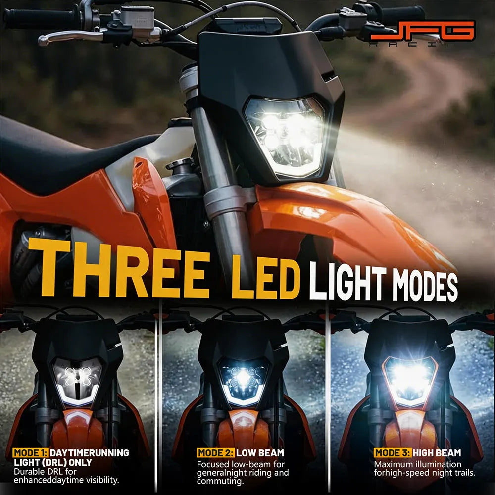 5 LED Headlight Headlamp Lamp Premium Quality Replacement Accessory