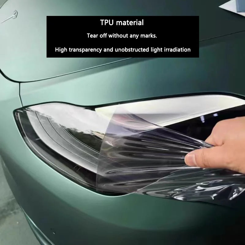 Black/purple TPU photochromic headlight film suitable for any car light decoration, scratch resistant, and protective stickers
