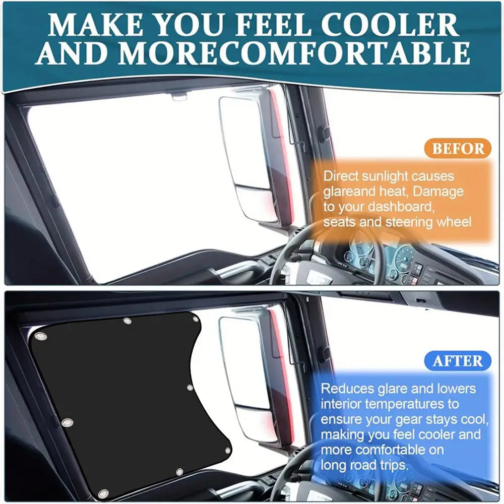 Semi Window Shade Side Sun Car Sun Shade UV Protector