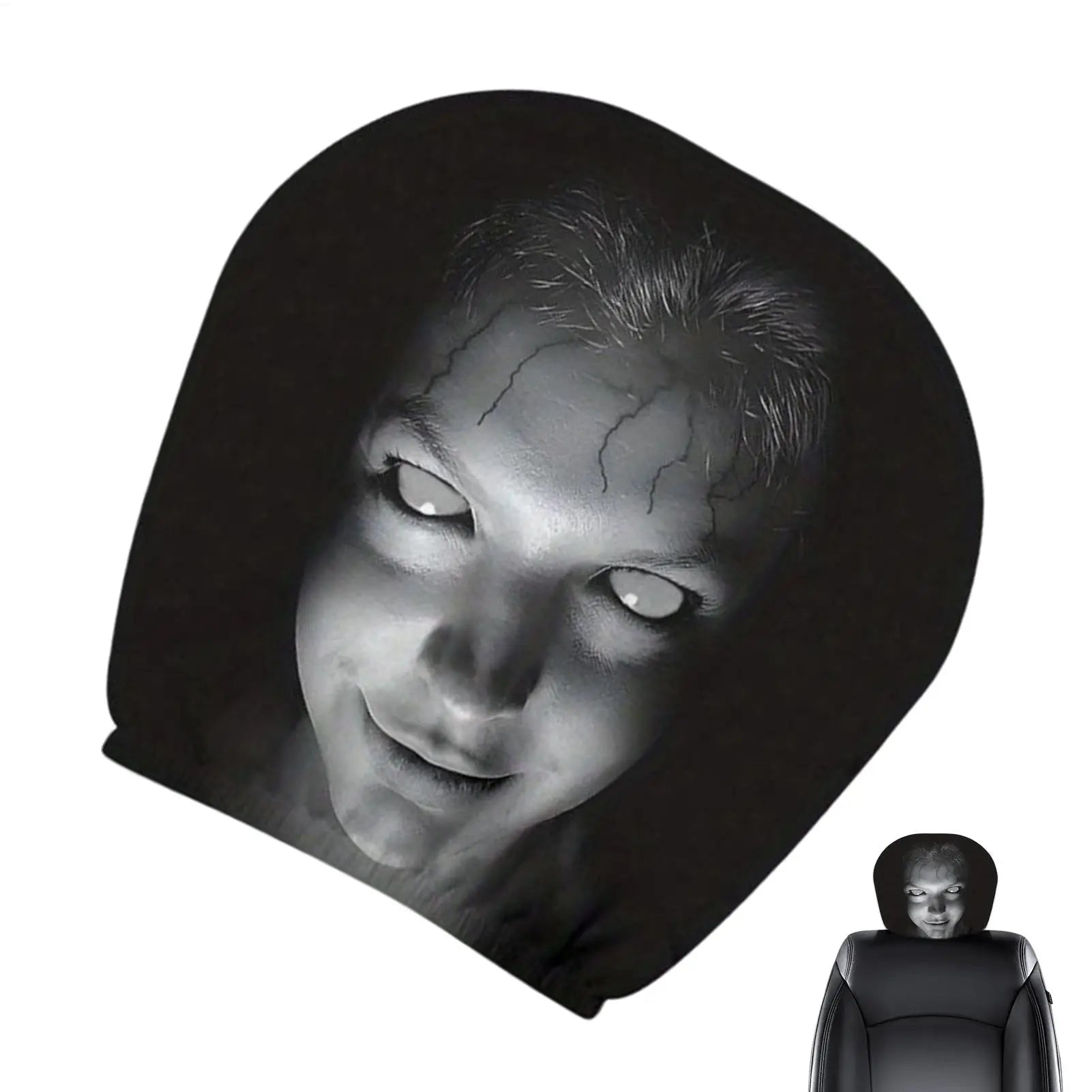 Car Headrest Cover Funny Auto Premium Quality Replacement Accessory