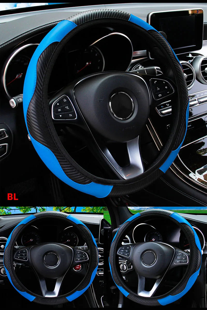 Car Steering Wheel Cover Breathable Steering Wheel Cover Anti-Slip Comfort