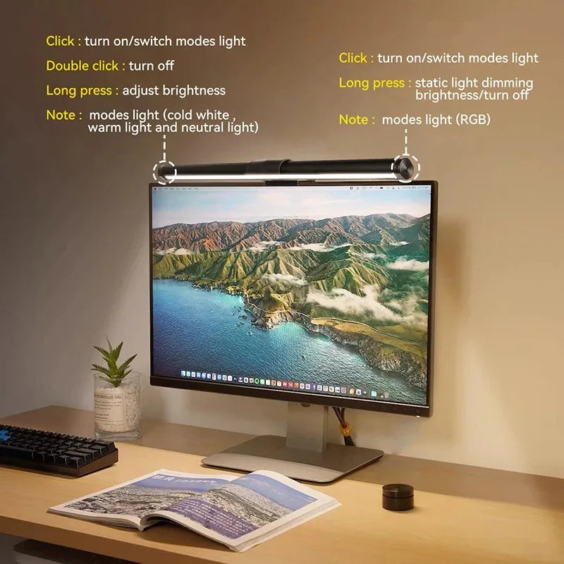 Led Monitor Light Bar Computer LED Computer Monitor Light Bar Desk Lamp