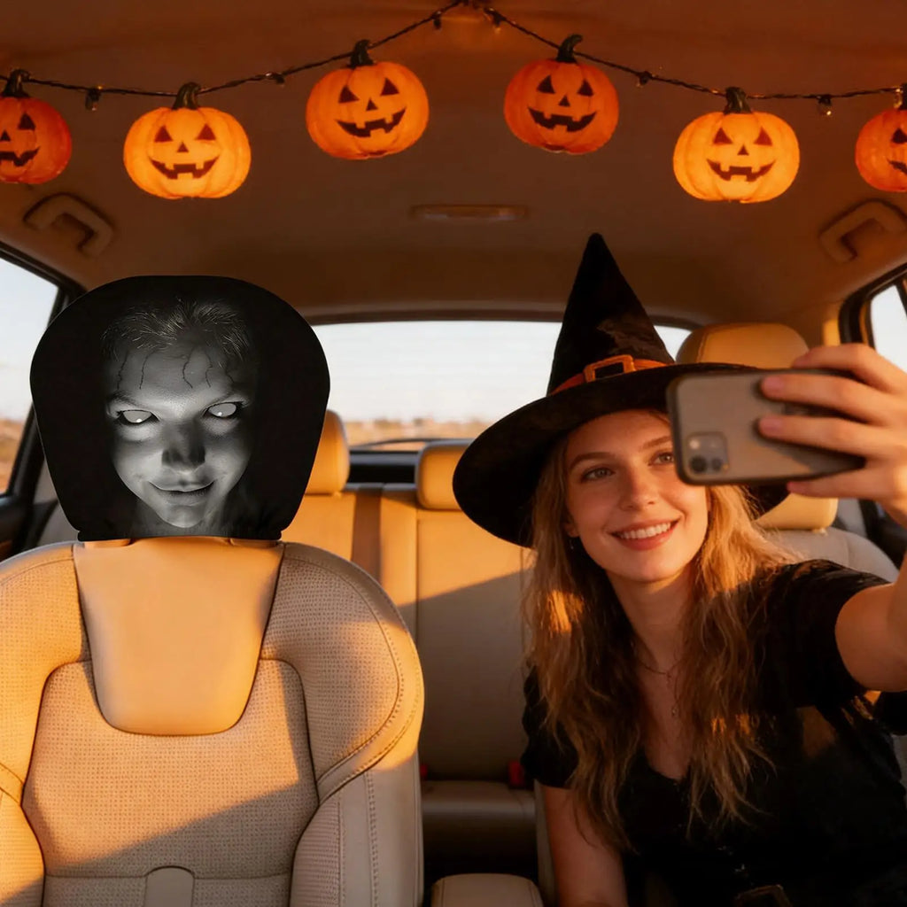 Car Headrest Cover Funny Auto Premium Quality Replacement Accessory