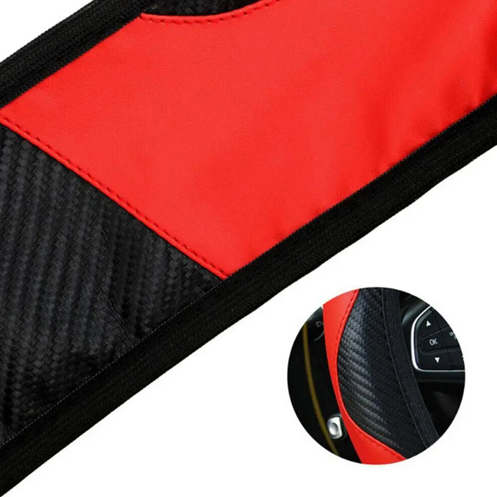Blue Steering Wheel Cover Leather Steering Wheel Cover Anti-Slip Comfort
