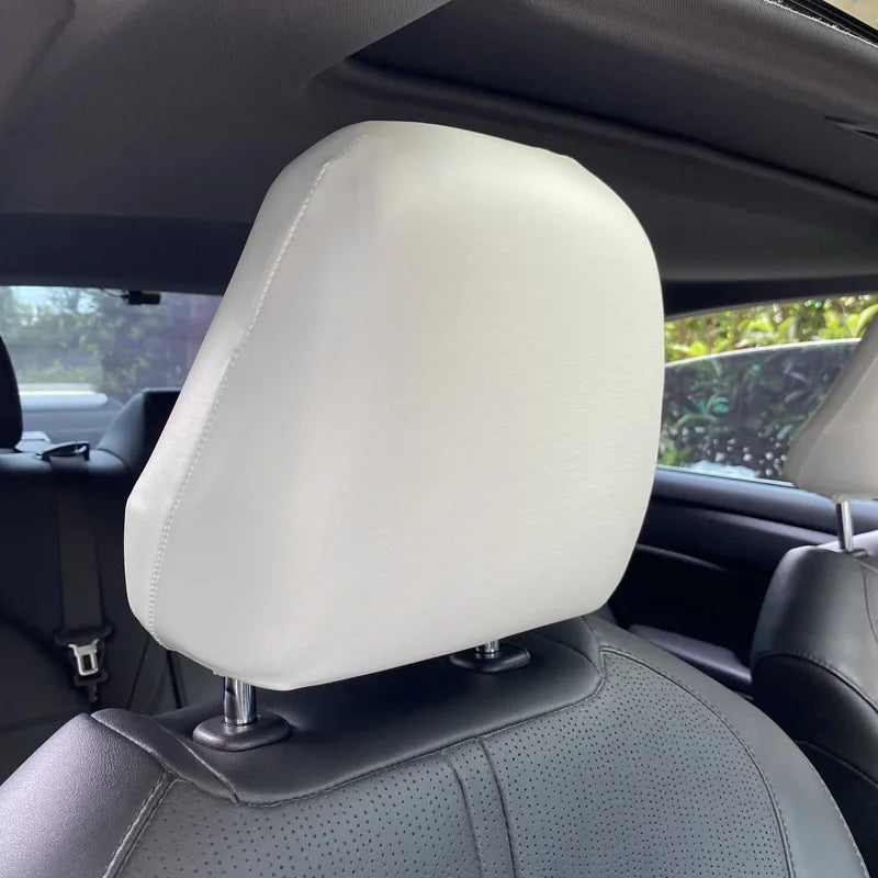 Universal Leather Car Headrest Cover Premium Quality Replacement Accessory