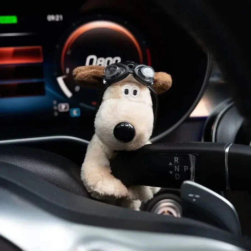 Cute Plush Puppy Car Turn Car Dashboard Ornament Decoration