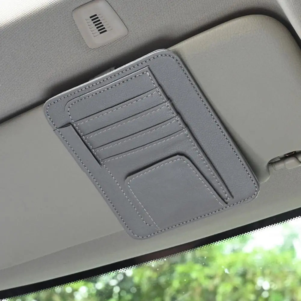 Car Sun Visor Organizer Multi-Pocket Car Sun Shade UV Protector
