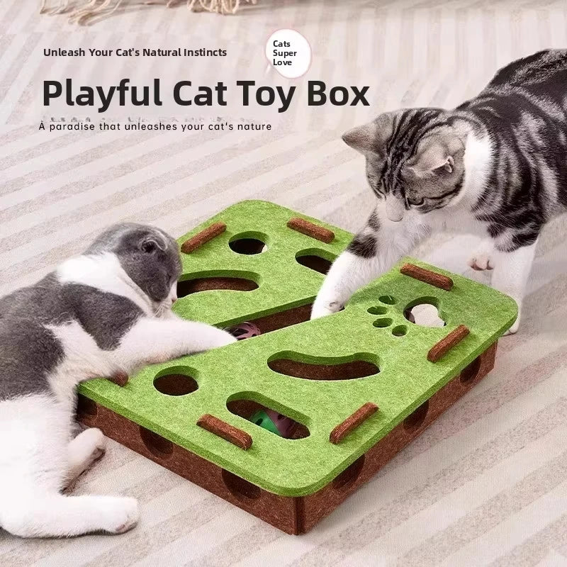 Cat Puzzle Toy Felt Box Premium Quality Replacement Accessory