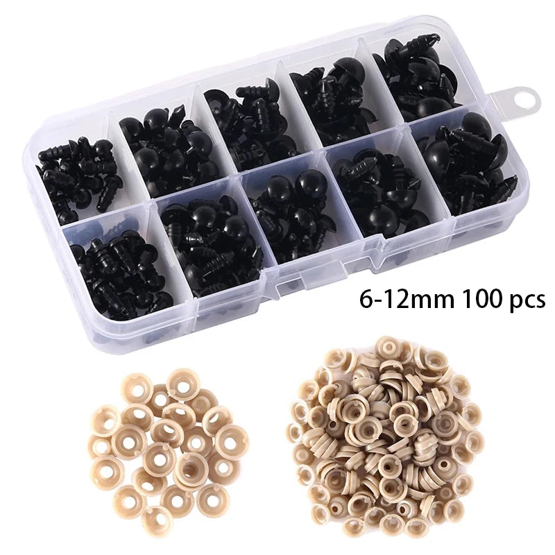 5/6//7/8/9/10/12/14/18/20mm Plastic Safety Eyes For Premium Quality Replacement Accessory